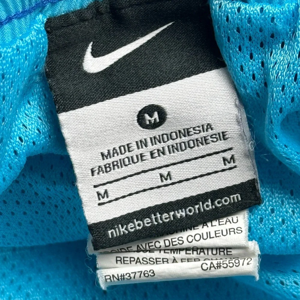 Nike Shorts Mens Medium‎ Blue Continuum Striped Swimming Board Trunks Beach